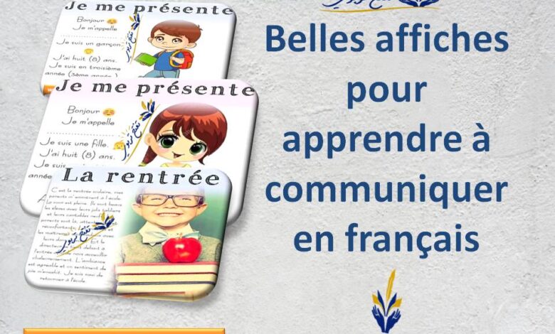 Belles affiches pour apprendre à communiquer en français
