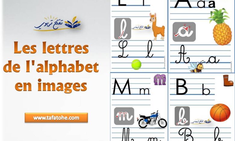 Les lettres de l'alphabet en images