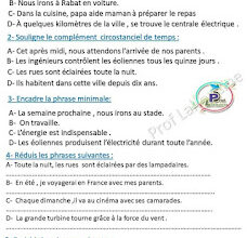 فروض اللغة الفرنسية المستوى السادس المرحلة الثالثة حسب المقررات الجديدة